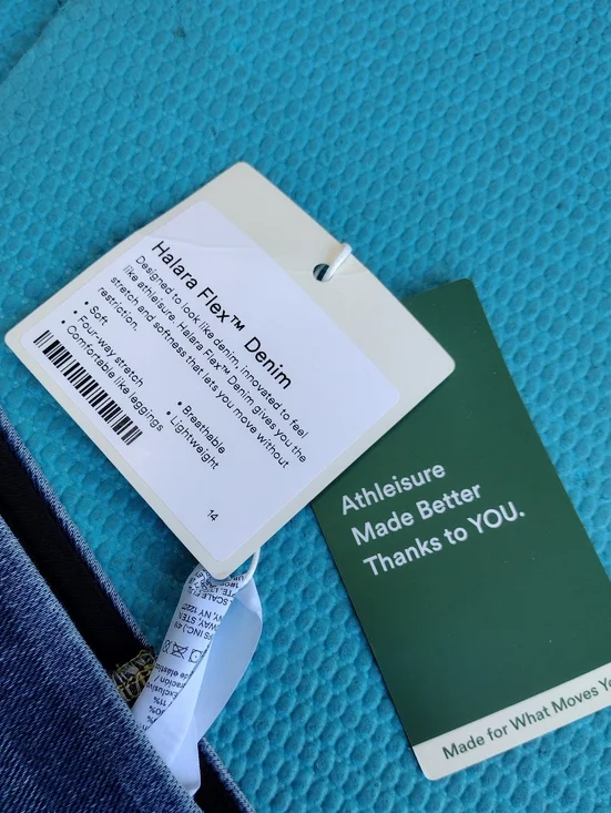 NWT Halara Flex High Waisted Pull On Baggy Wide Leg Jeans Denim Pants Size XL - Picture 12 of 12